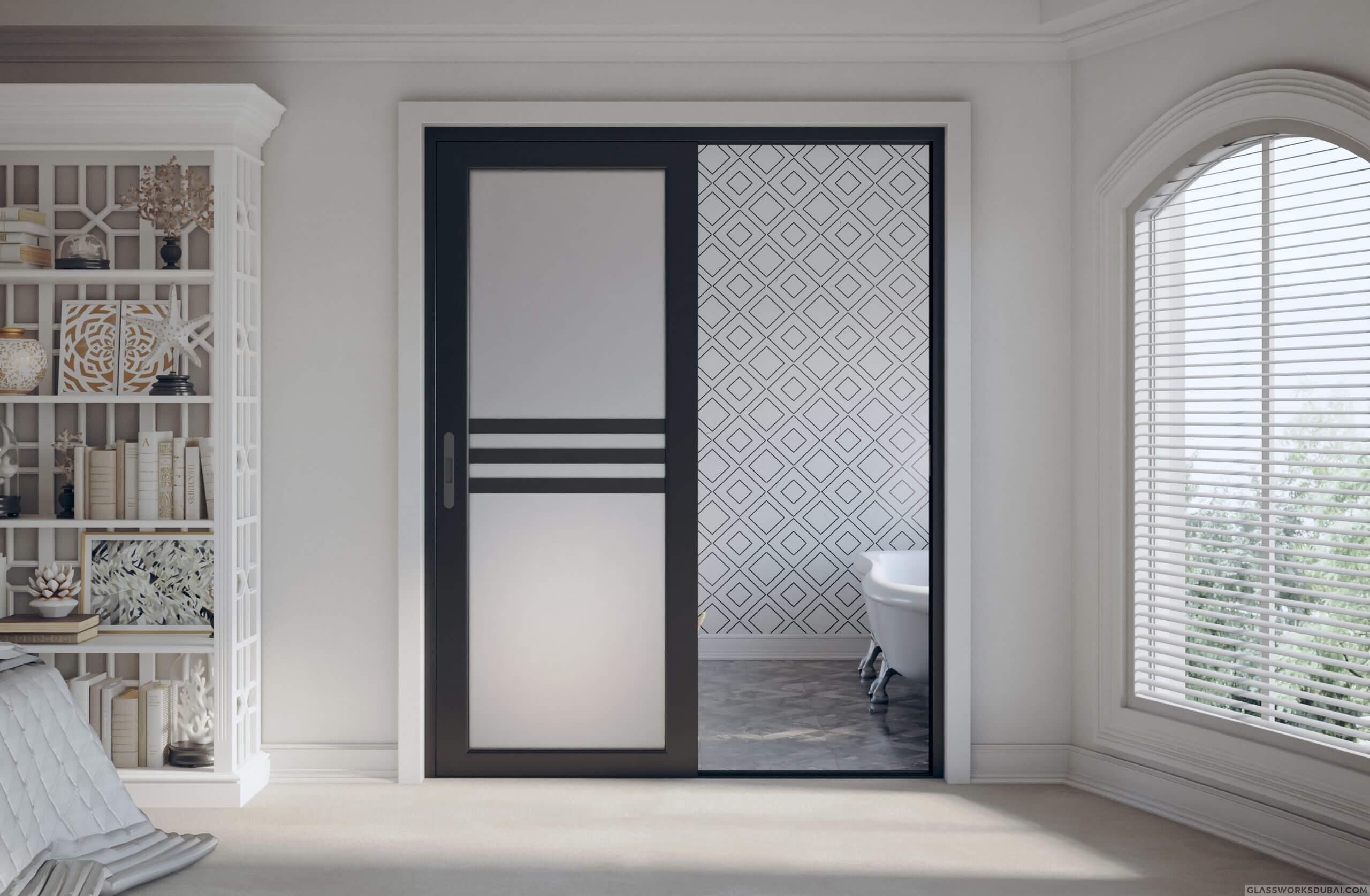 Aluminum Bathroom Door